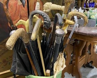 Selection of Antique Canes 