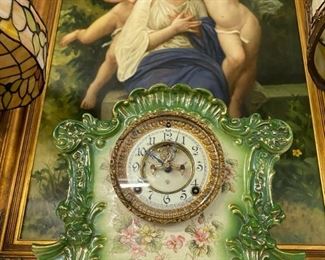 Porcelain Mantle Clock 