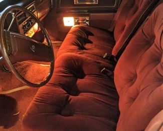 Front Seat of Cadillac