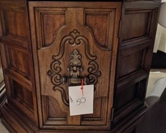 End Table with Storage-Hexagon