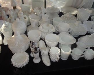 Milk glass a plenty
