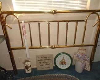 Brass headboard