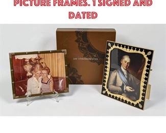 Lot 2002 2pcs JAY STRONGWATER Picture Frames. 1 Signed and dated