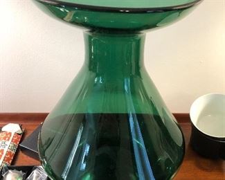 Hand blown mid century vase