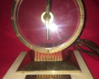 Jefferson "Golden Hour" Clock as Sales Award for Prudential--on Original Marble Stand