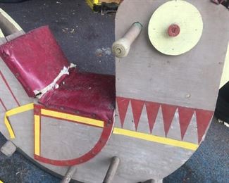 "Rocky" the Rocking Rooster--seat separation