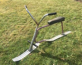 Space Age? Ski Bike. Bet you don't have one of these! Aluminum "No Rust" Runners