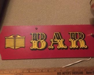 Man Cave 3-foot--"BAR OPEN" Sign --Works--