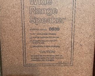 Vintage Soundesign wide range speakers - working! 