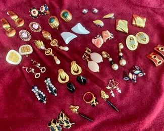 202 Monet, Napier, JoanRivers, Graziano, AK Costume Jewelry Earrings