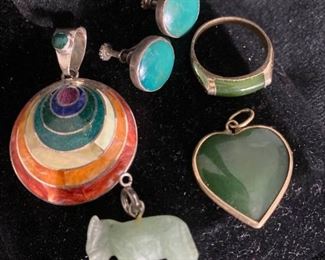 226 Jadeite Sterling Jewelry And More