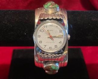 273 Timex Watch With Southwestern Style Band