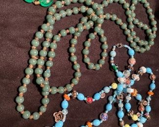 278 Vintage French Glass Beaded Necklace More