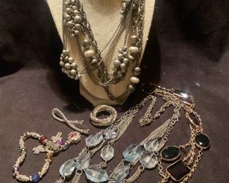 283 Vintage Current Silvertone Jewelry