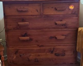 Handcrafted antique chest of drawers