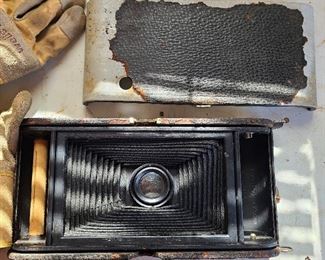 Antique Kodak pocket camera.