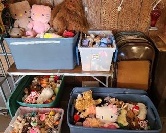 So many more Beanie Babies! And other friends like Hello Kitty!
