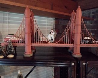 Department 56 London Bridges with accessories.  24 different Department 56 snow village pieces with accessories will be available