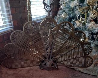 Fire Screen foldable Solid brass