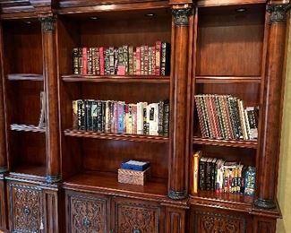 Theodore Alexander bookcase wall unit