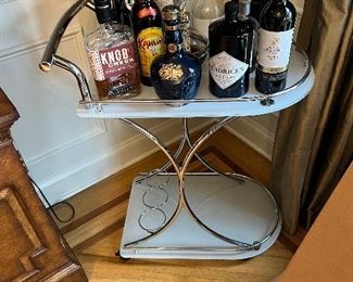 Cool Hollywood regency style cart