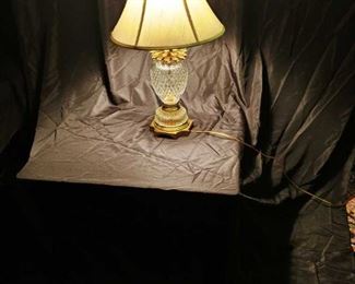 Crystal Brass Lamp - $90