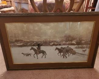 Nomads by Henry Farny - Native American Western print - $125 
