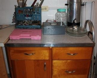 VINTAGE CABINET, TOOLS