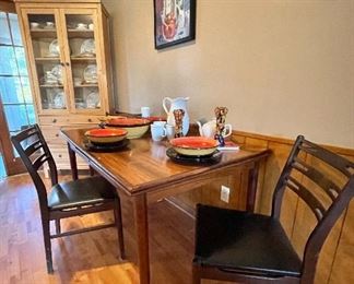 Danish Dining Table with Antique Danish Chairs