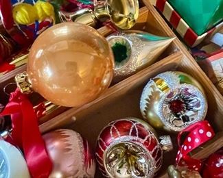 Vintage Christmas Ornaments, Danish Christmas Ornaments 