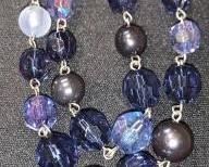 blue bead strand