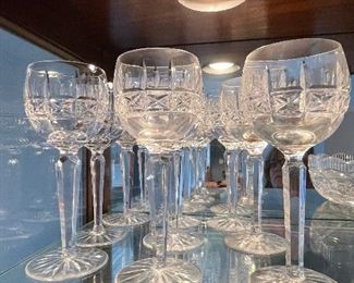Waterford Kylemore hock wine glasses, 9 available, $30 each