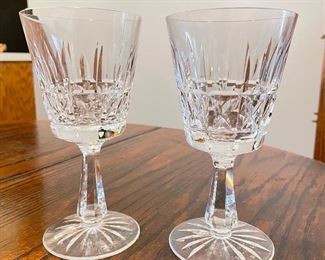 WATERFORD CRYSTAL KYLEMORE CLARET WINE GLASSES STEMS 6" TALL, $30 each