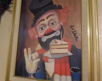 Red Skelton Signed art work "Freddie's Birthday" with all paperwork.