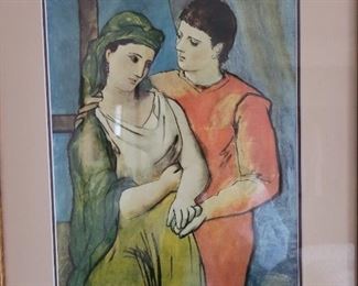 Vintage Picasso print "The Lovers"