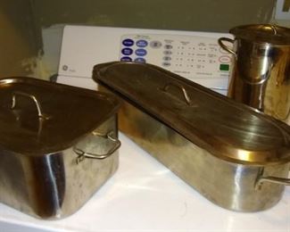 Stainless steel poacher, roaster and asparagus pan