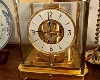 Vintage Atmos Lecoultre mantle clock working, beautiful!