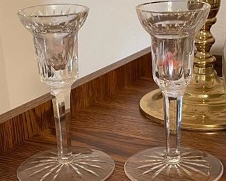Waterford candle holders