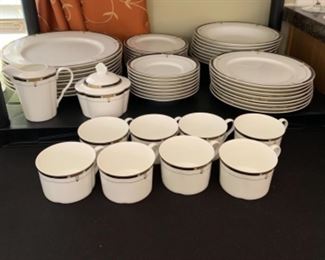 Mikasa Bone China.    Monte Cristo Black 50 piece 