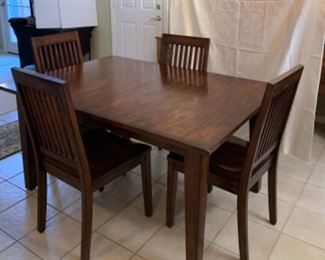 Dining Table 4 Chairs( very nice- heavy chairs)