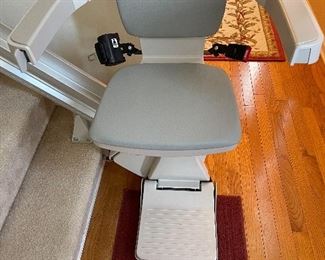 Bruno electric stair chair that turns at the top/bottom  with 2 remotes