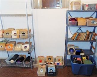Vintage 45 record collection - Rock-n-Roll, Country Music, etc. Beatles, Elvis, Queen, Rolling Stones, Steppenwolf, Merle Haggard, etc.