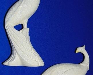 MIDCENTURY MODERN COLLECTIBLE PEACOCK FIGURINES