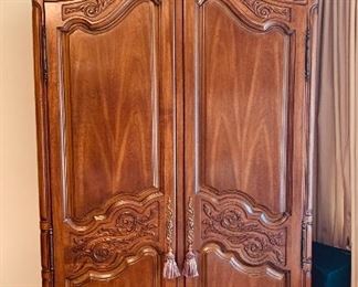 French Provencal Armoire by White Furniture Co.  -Solid Wood-