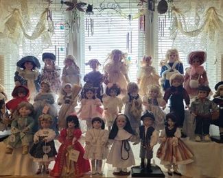Porcelain dolls galore!