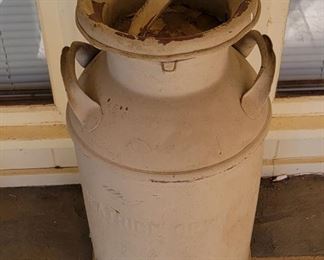 Huge vintage milk jug