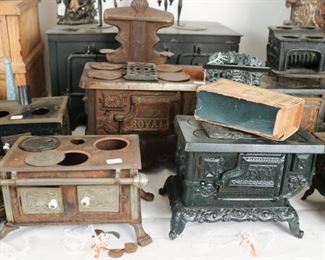 Loads of toy and sample stoves
