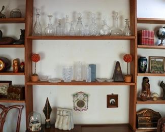 Collection of crystal decanters