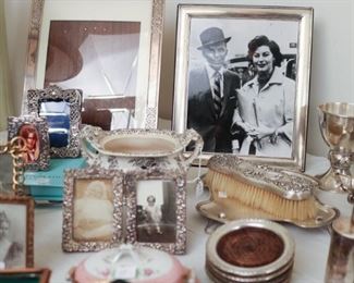 Tiffany sterling frame in corner