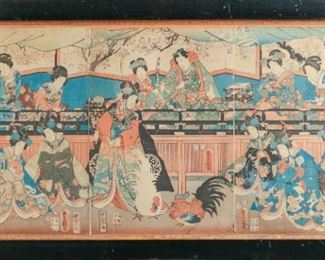 Utagawa Kunisada triptych